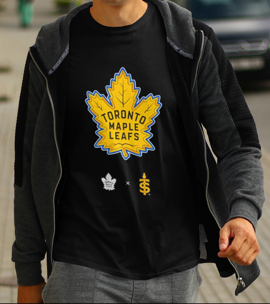 Toronto Maple Leafs Toronto Sceptres Collaboration Yellow Maple Leaf T-Shirt