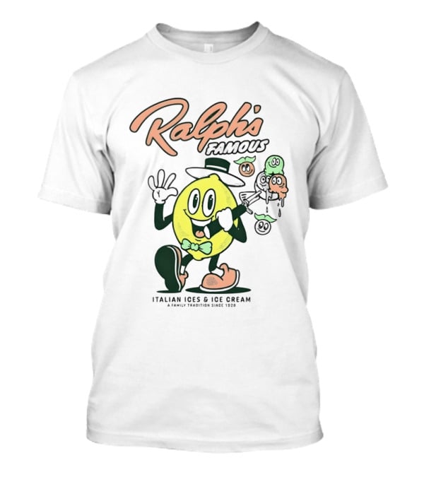 Ralph's Famous Italian Ices Ice Cream Family Tradition Since 1928 T-Shirt