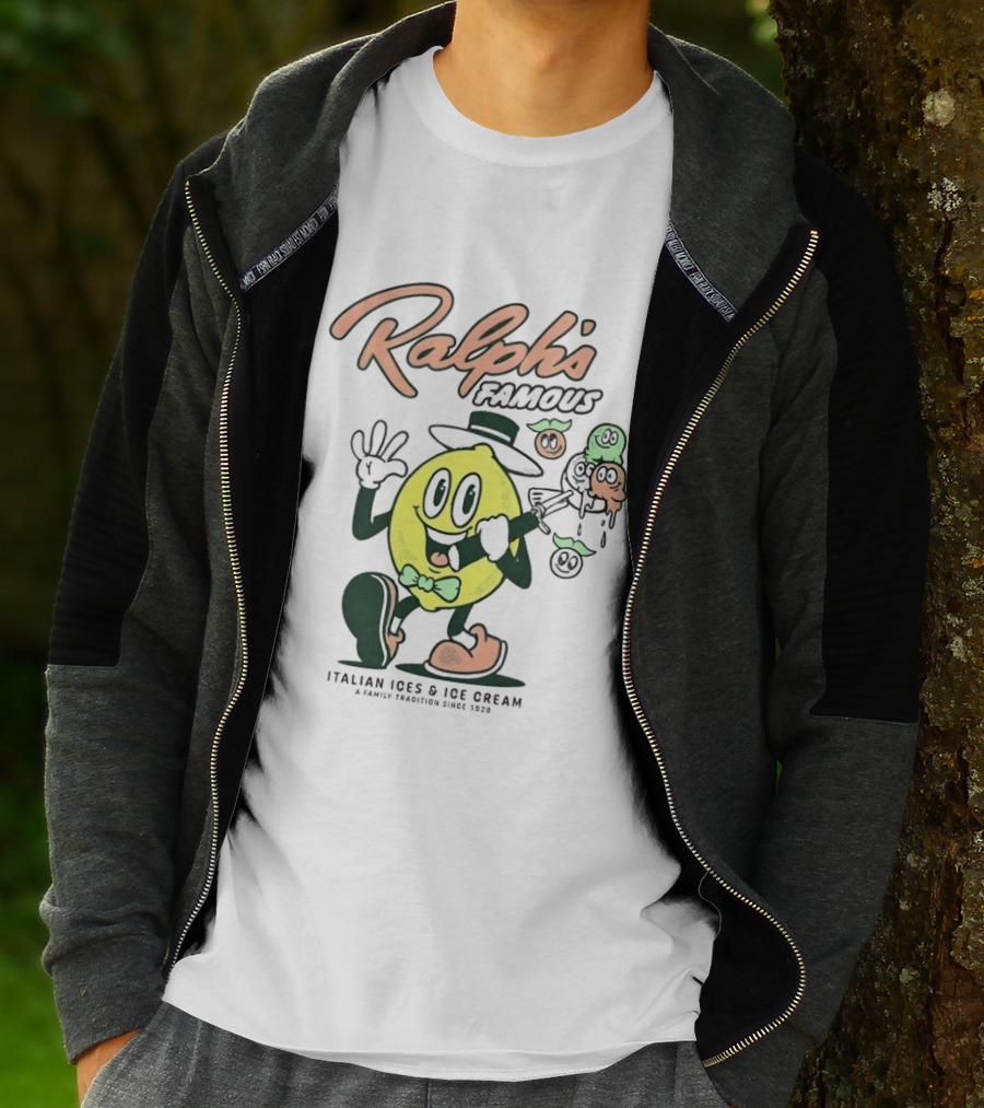 Ralph's Famous Italian Ices Ice Cream Family Tradition Since 1928 T-Shirt
