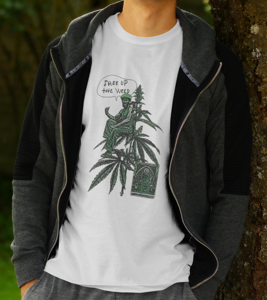 Free Up The Weed Lee Scratch Perry Cannabis T-Shirt