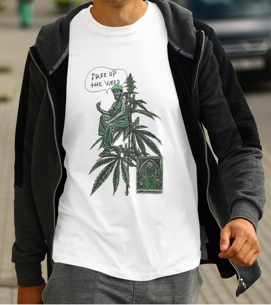 Free Up The Weed Lee Scratch Perry Cannabis T-Shirt