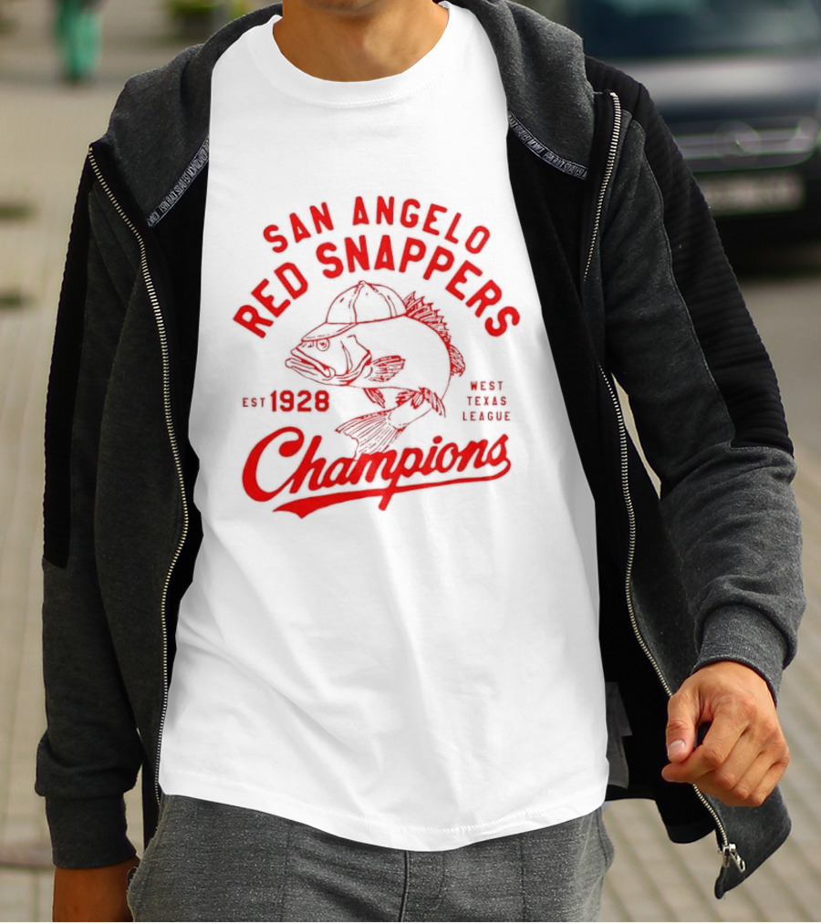 San Angelo Red Snappers Champions Est 1928 Herders Baseball Teams Defunct T-Shirt