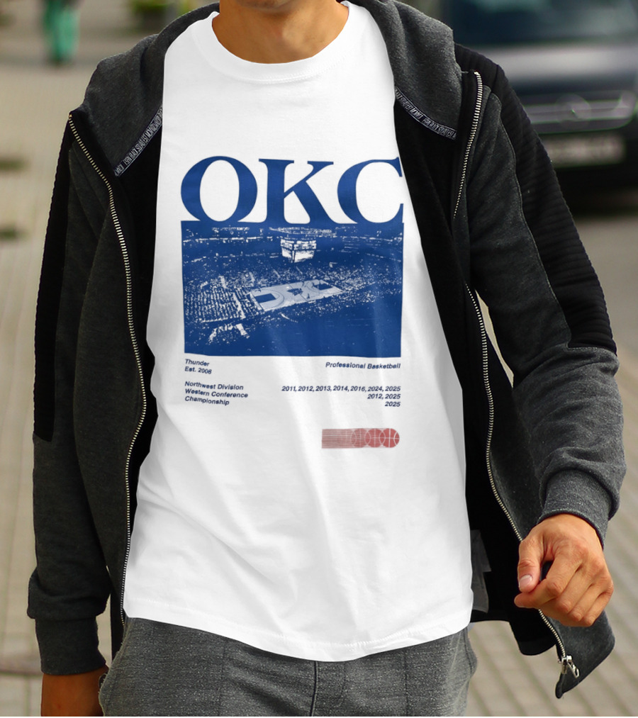 Oklahoma City Thunder Basketball Team OKC Thunder Nike NBA T-Shirt