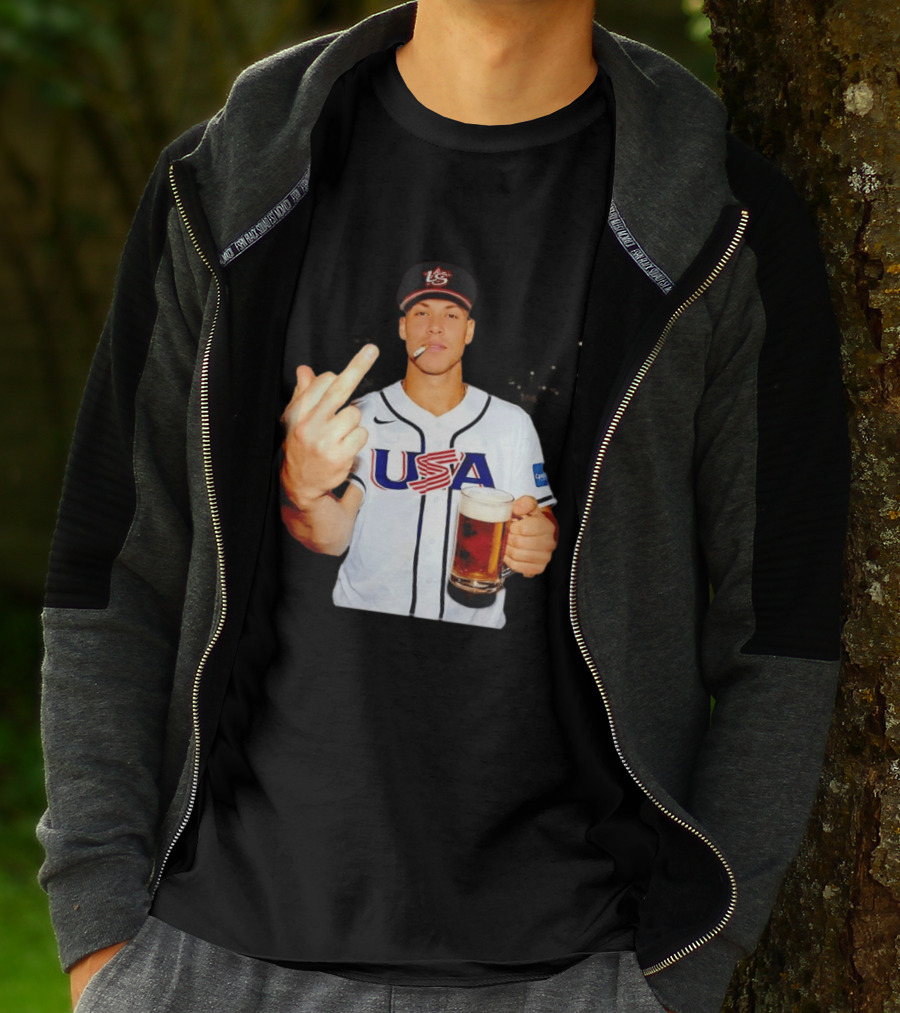 USA Basketball Team After Hours Middle Finger Aaron Judge T-Shirt