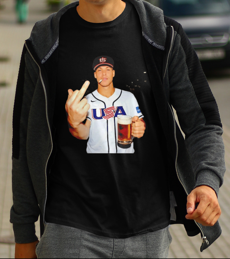 USA Basketball Team After Hours Middle Finger Aaron Judge T-Shirt