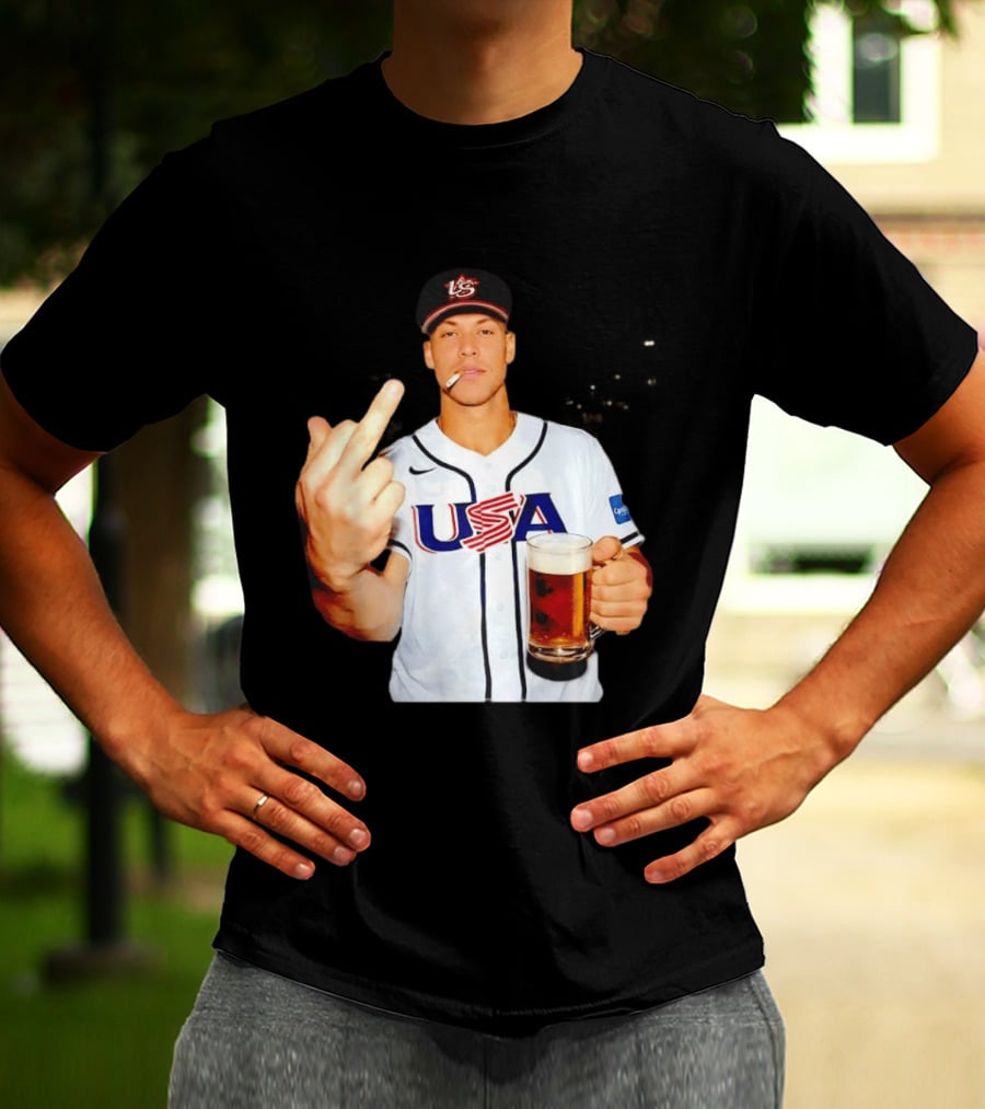 USA Basketball Team After Hours Middle Finger Aaron Judge T-Shirt