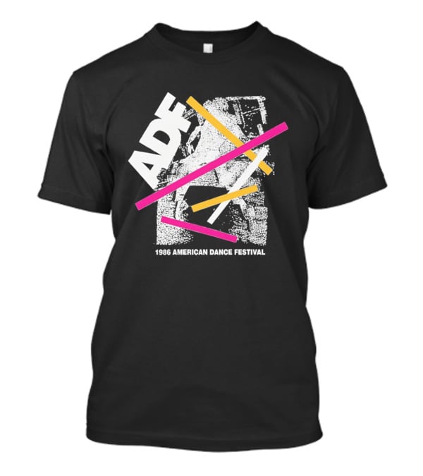 ADF 1986 American Dance Festival Bold Geometric Stripes T-Shirt