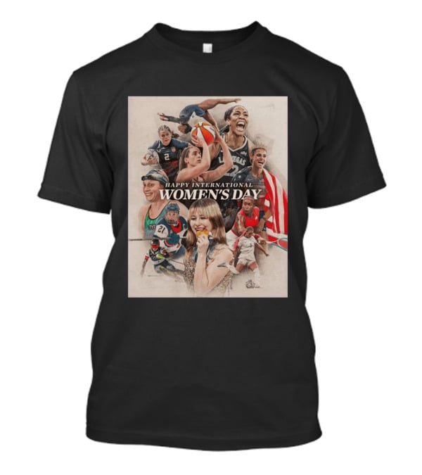 Happy International Women's Day Celebrating Athletic Excellence US Olympics 2026 T-Shirt