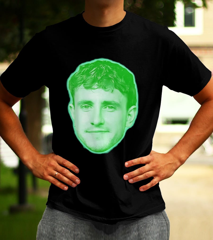 Paul Mescal Green Face St Patrick's Day 2026 T-Shirt