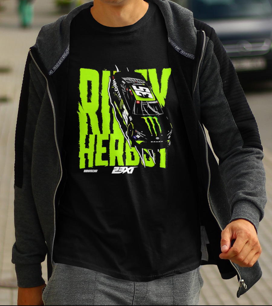 Riley Herbst No 35 Toyota Camry Monster Energy Racing 23XI NASCAR T-Shirt