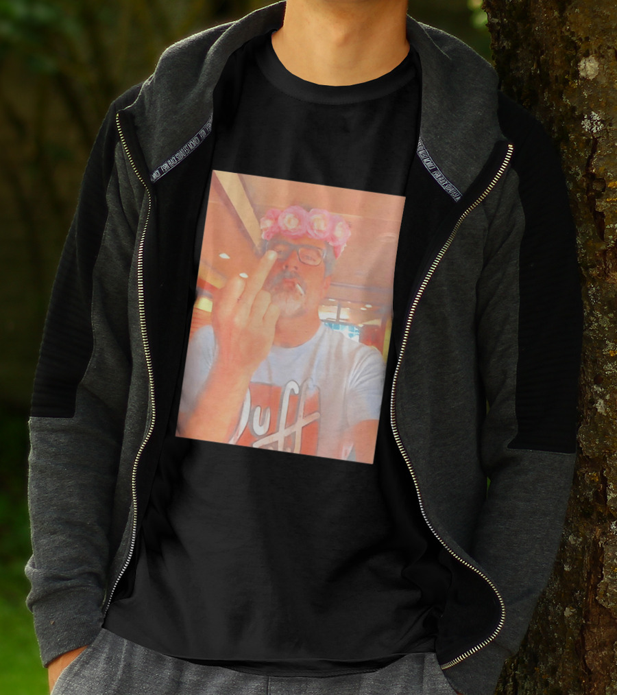 Jeffrey Dean Morgan The Walking Dead Negan Roses And The Middle Finger T-Shirt