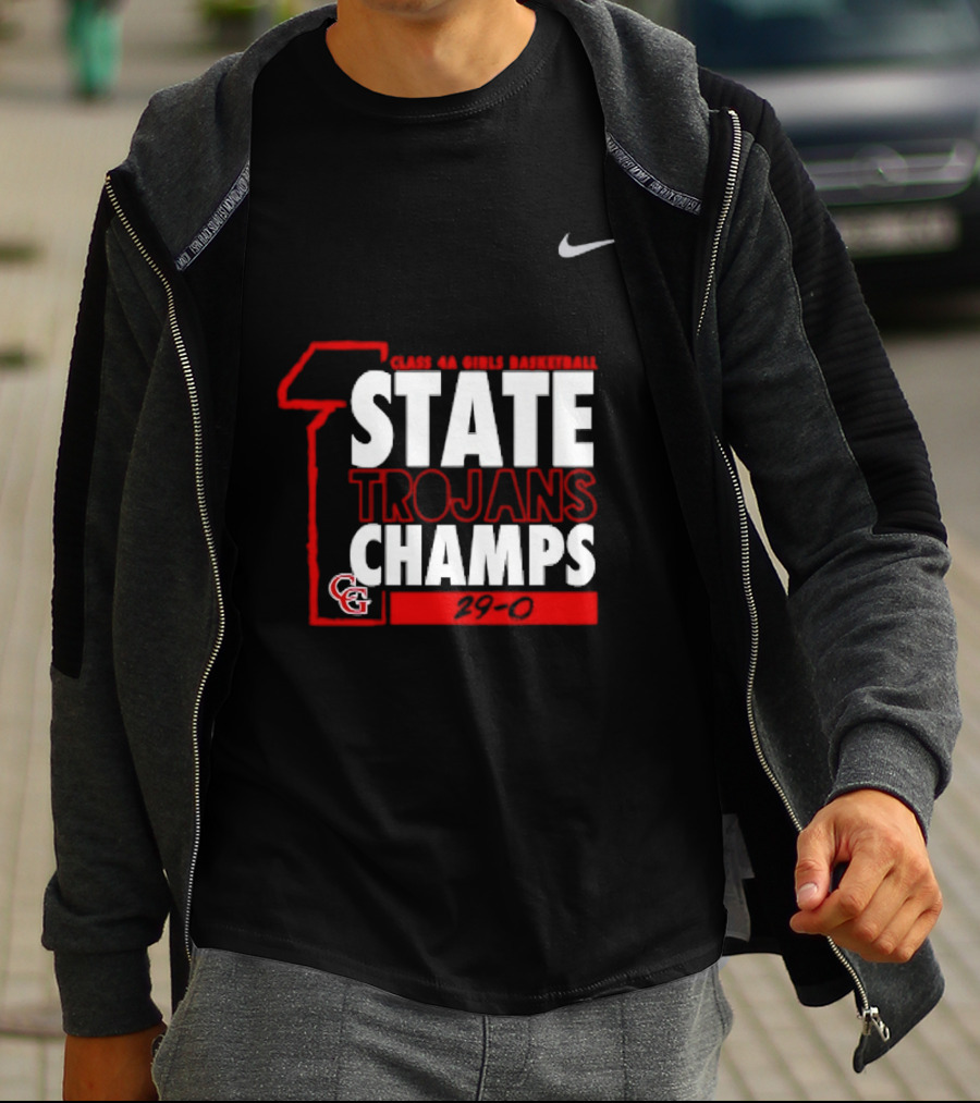 Center Grove Trojans Girls Basketball Class 4A State Champs 29 0 Nike T-Shirt