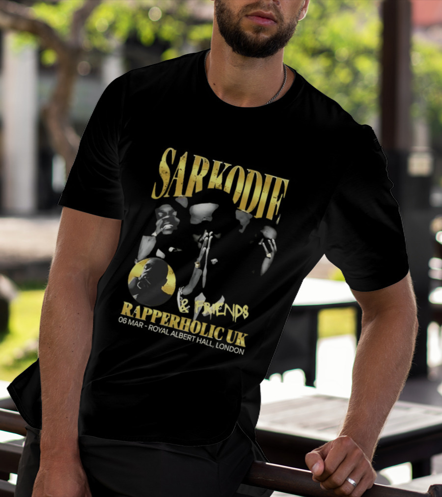 Sarkodie And Friends Rapperholic UK Made Of Black London 2015 T-Shirt