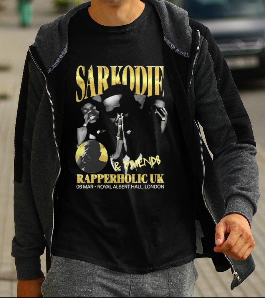 Sarkodie And Friends Rapperholic UK Made Of Black London 2015 T-Shirt