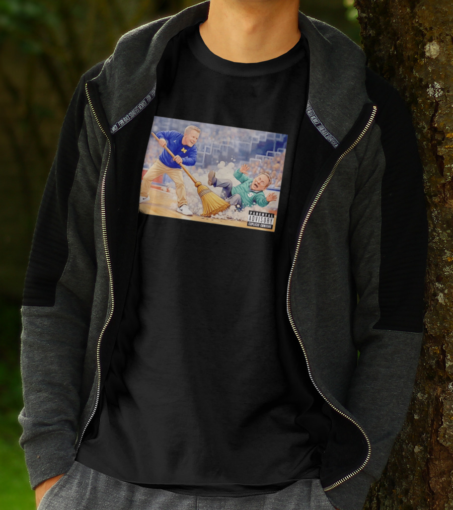 Michigan Wolverines Sweep Michigan State Spartans Parental Advisory T-Shirt