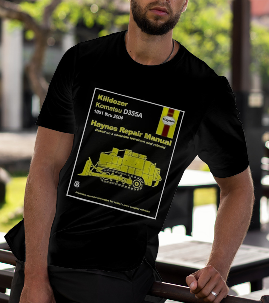 Killdozer Komatsu D355A Haynes Manual 2004 Colorado Rampage Event T-Shirt