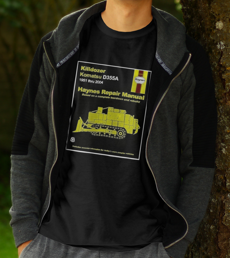 Killdozer Komatsu D355A Haynes Manual 2004 Colorado Rampage Event T-Shirt