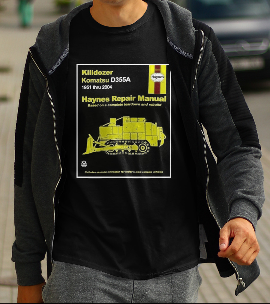 Killdozer Komatsu D355A Haynes Manual 2004 Colorado Rampage Event T-Shirt