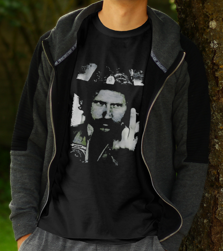 Dale Earnhardt Racing Iconic Gesture Nascar Legend T-Shirt