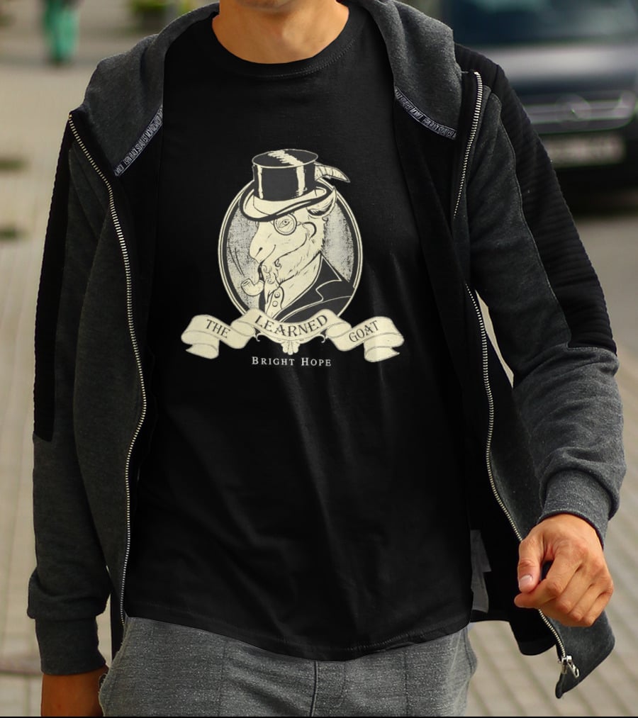 The Learned Goat Top Hat And Monocle T-Shirt