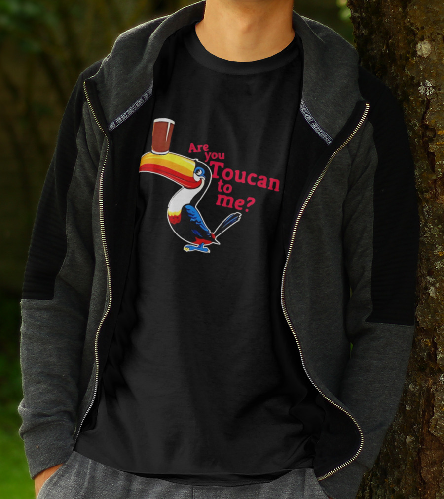 Are You Toucan To Me Toucan Holding Coffee Glass T-Shirt