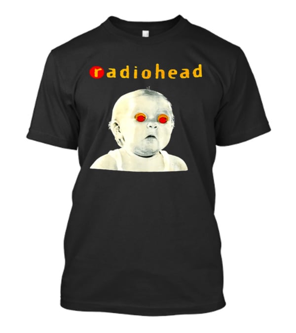Radiohead Red Eyes Baby Face With Creepy Expression T-Shirt