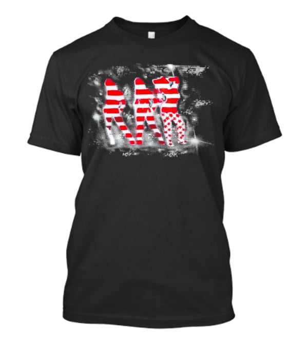 Red And White Striped Stars T-Shirt