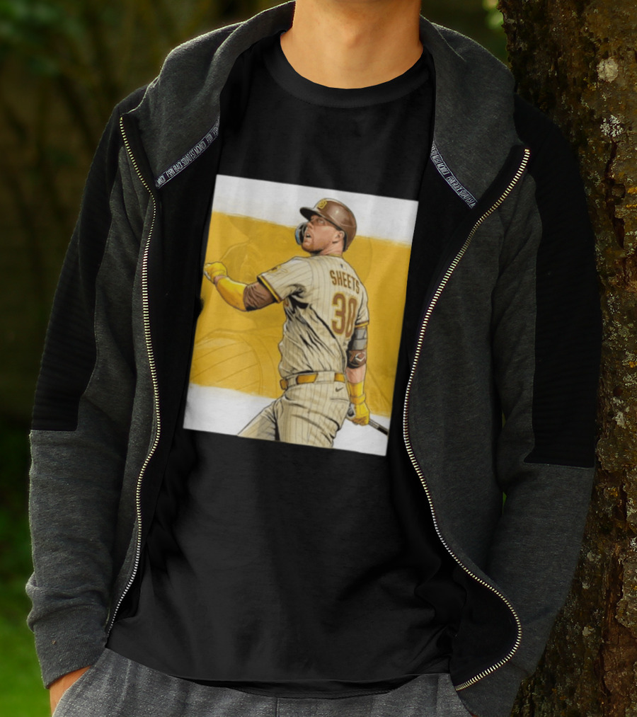 San Diego Padres Sheets 30 Baseball Player Action T-Shirt
