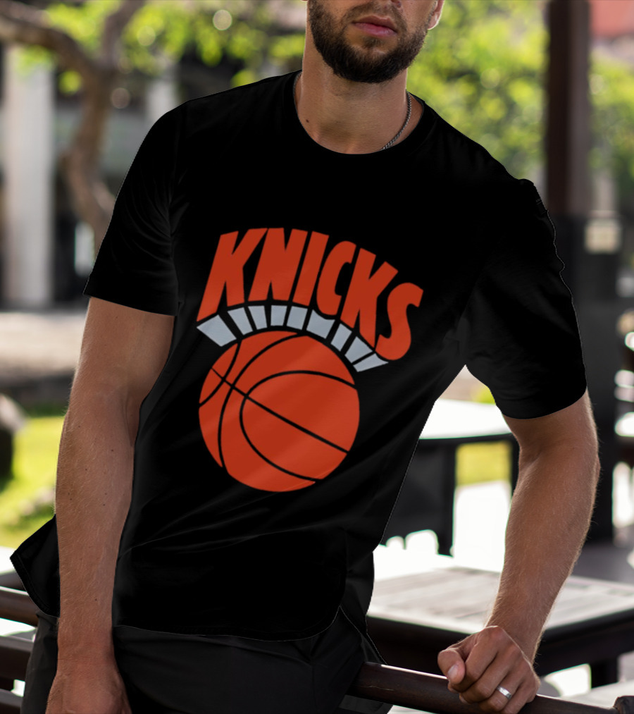 Knicks Basketball Orange Ball Classic Team T-Shirt