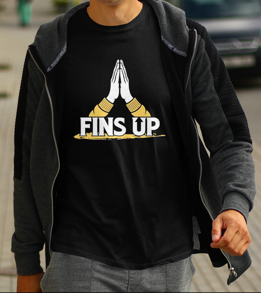 Long Island University Sharks Fins Up Team Spirit T-Shirt