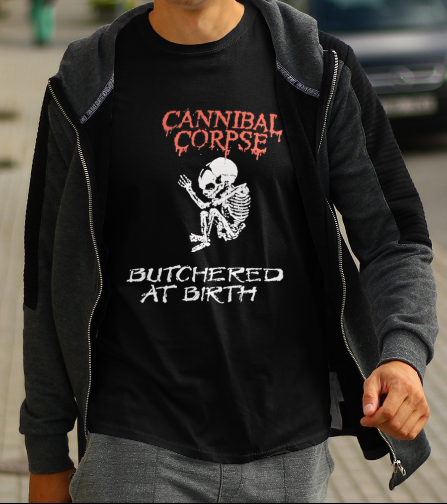 Cannibal Corpse Butchered At Birth Skeleton T-Shirt