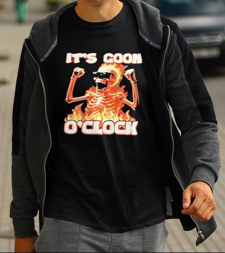 It's Goon O' Flaming Skeleton Fist Pump T-Shirt