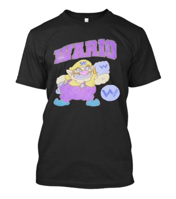 Wario Character With Purple T-Shirt