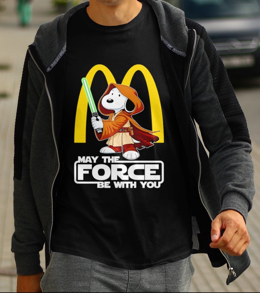 May The Force Be With You Snoopy Jedi McDonald's T-Shirt