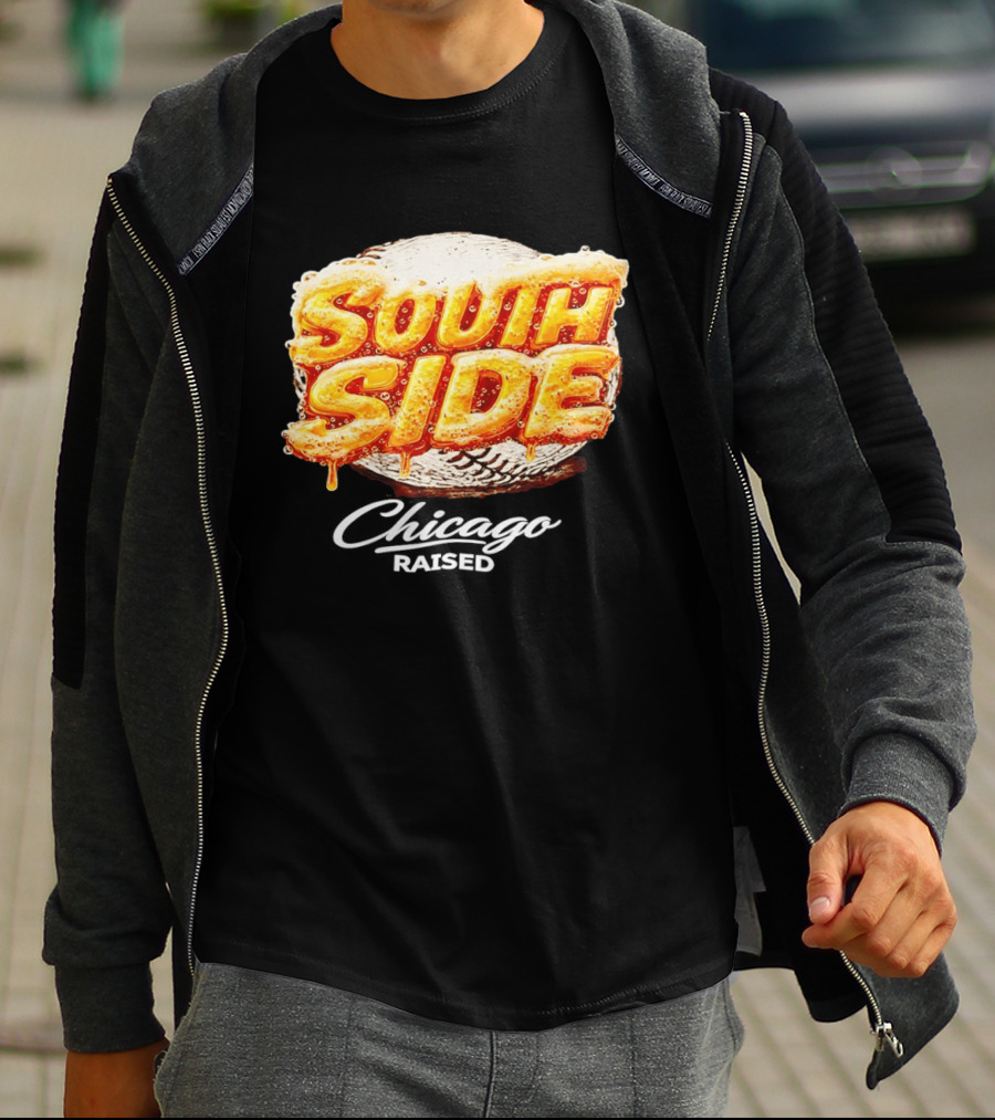 South Side Chicago Raised Baseball T-Shirt