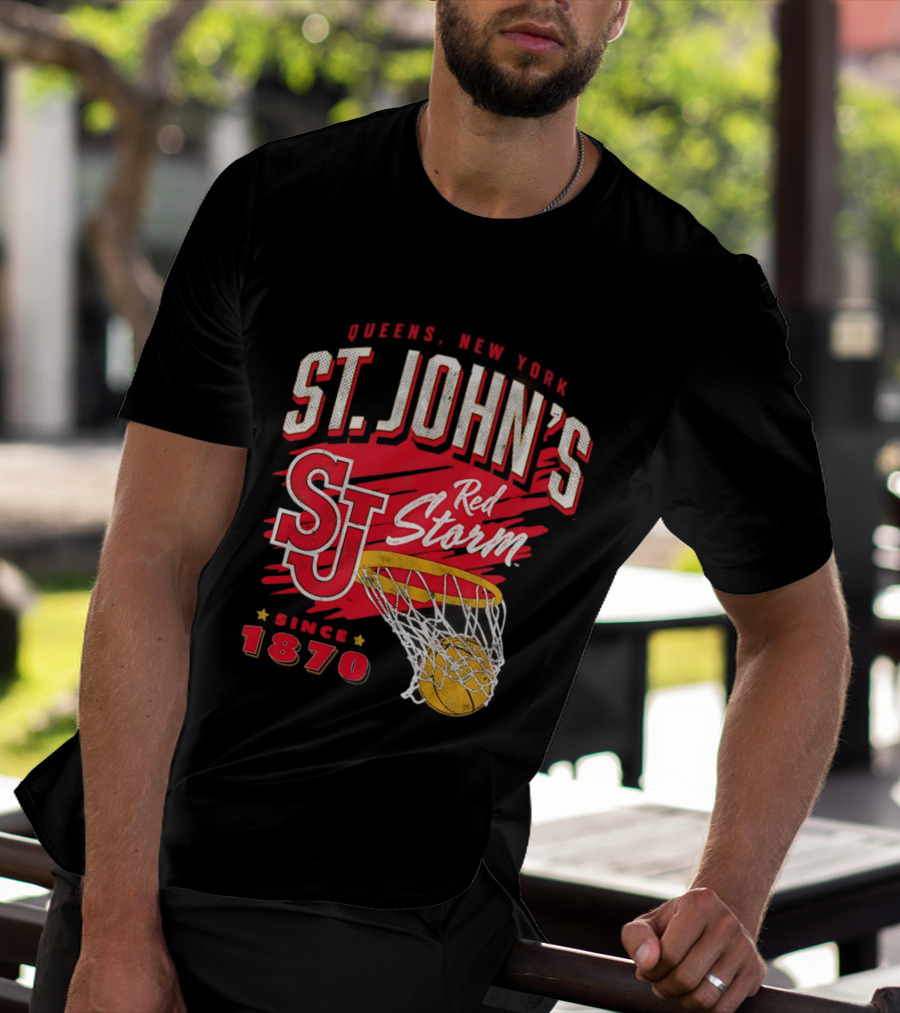 St John's Red Storm Basketball New York Since 1870 Queens T-Shirt