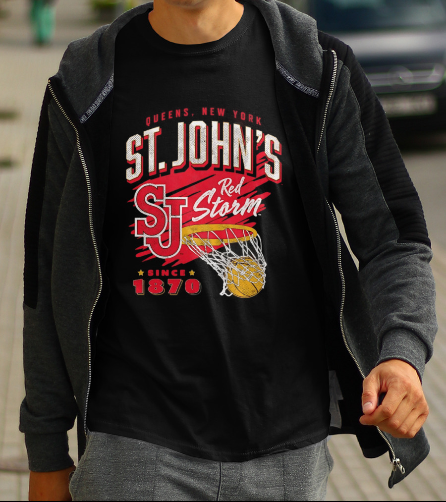 St John's Red Storm Basketball New York Since 1870 Queens T-Shirt