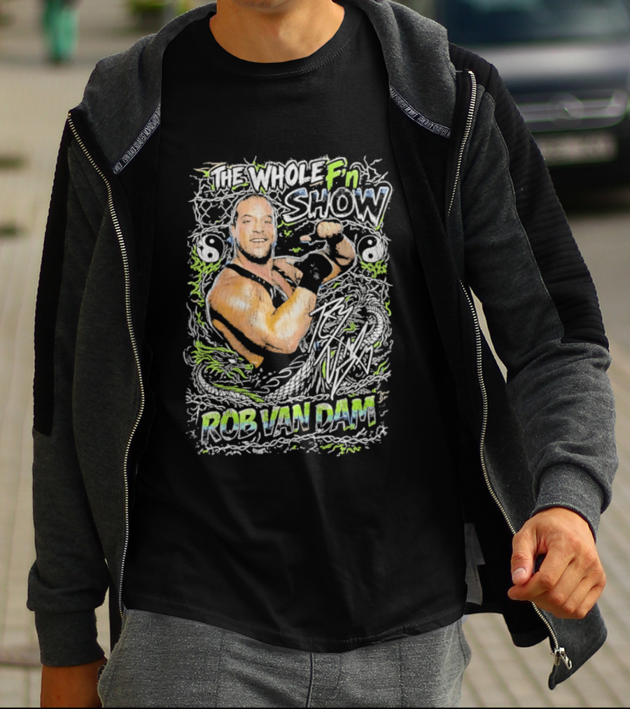 The Whole Fn Show Rob Van Dam Wrestling Legend T-Shirt
