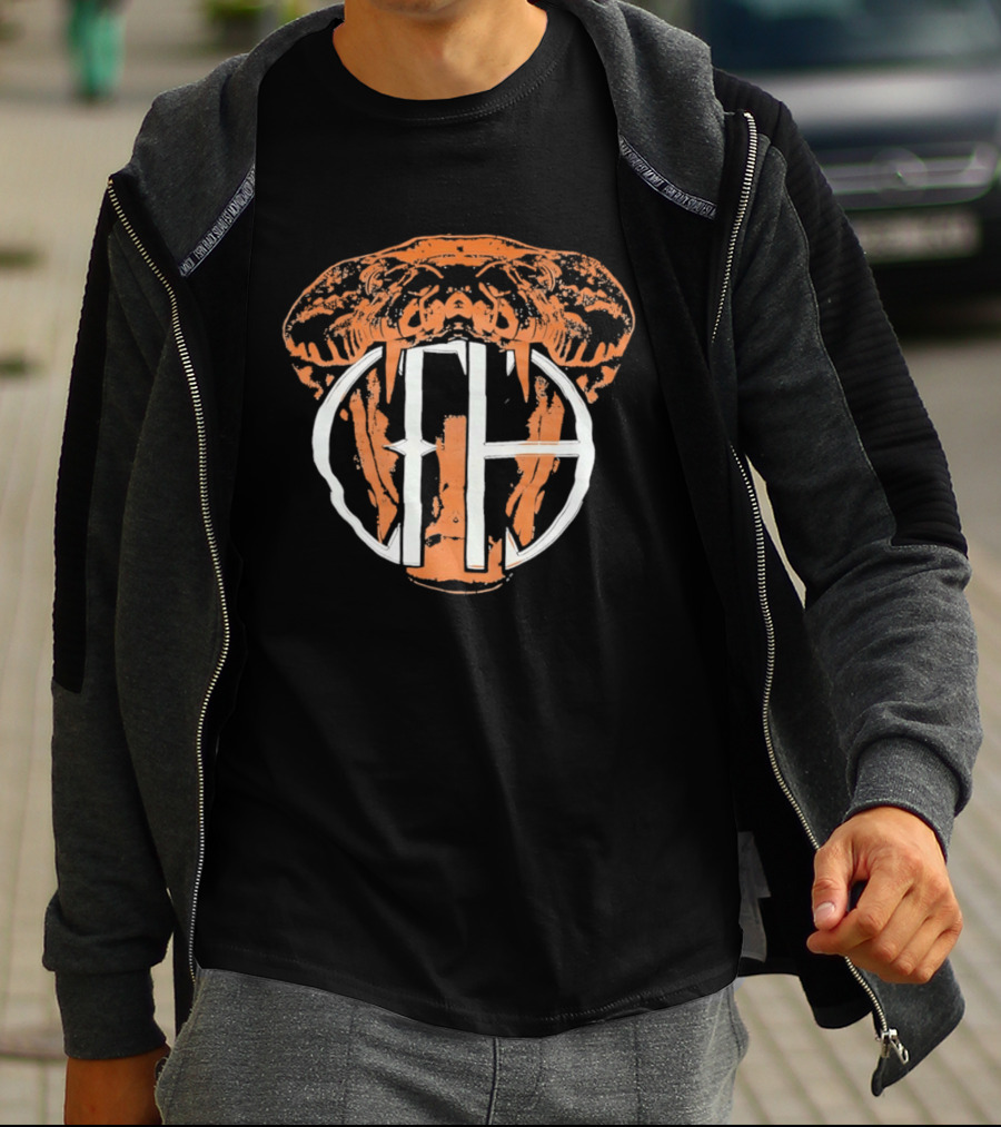 Pantera Orange Snake Fangs White Heavy Metal Music T-Shirt