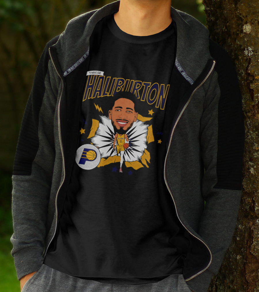 Haliburton Indiana Pacers Basketball Stars T-Shirt