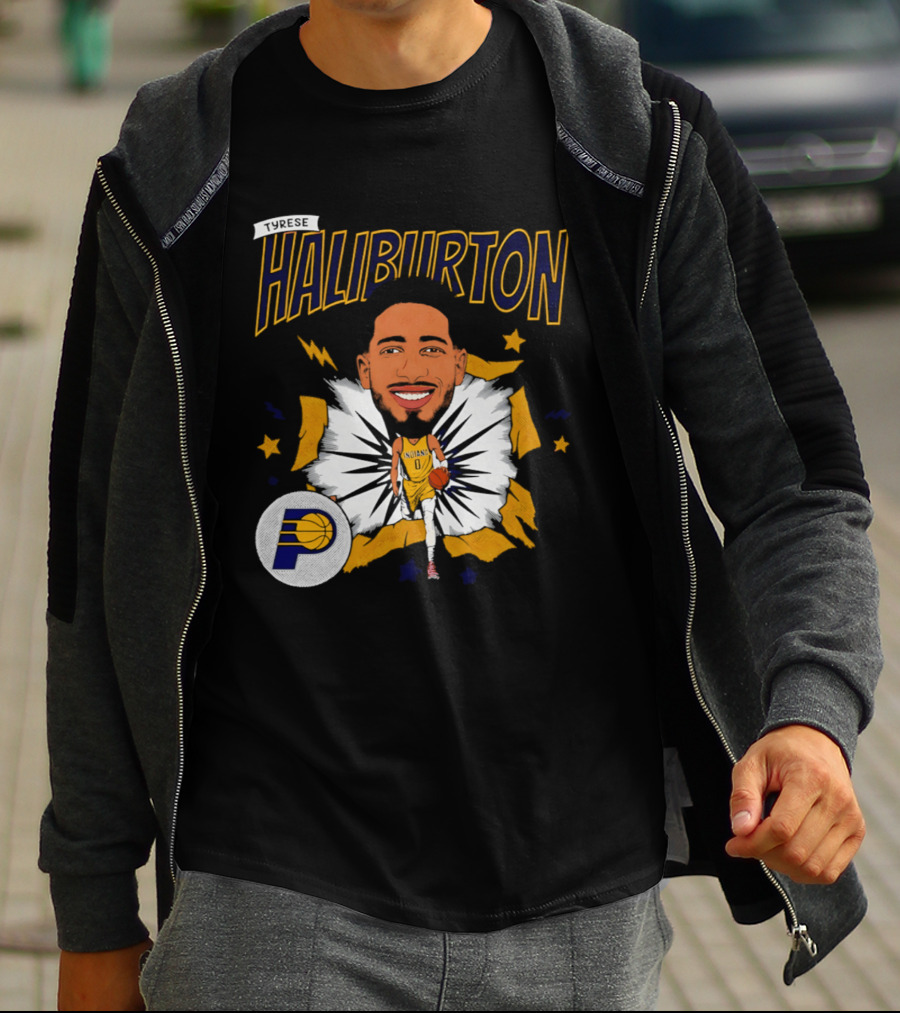 Haliburton Indiana Pacers Basketball Stars T-Shirt
