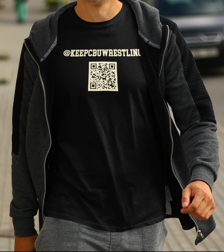 @KeepCBUWrestling QR Code T-Shirt