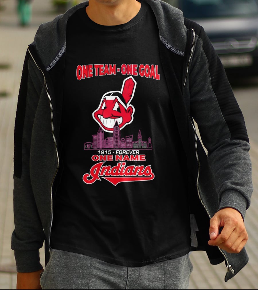 Cleveland Guardians One Team One Goal 1915 Forever One Name Indians T-Shirt