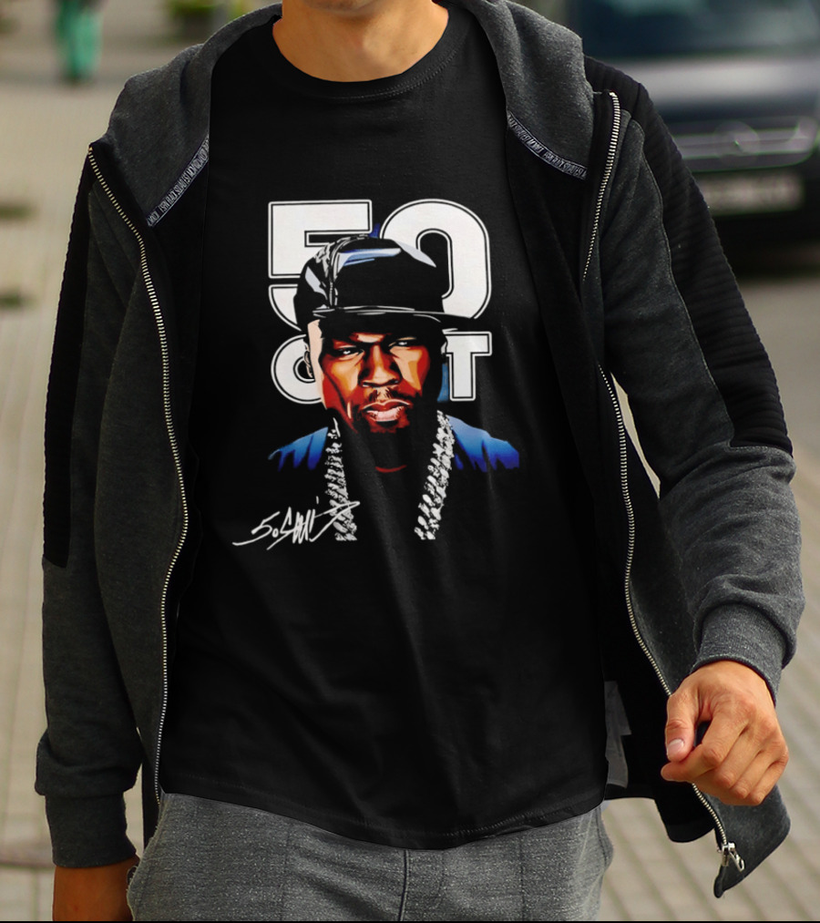 Curtis James Jackson III 50 Cent Signature Style Urban Fashion T-Shirt