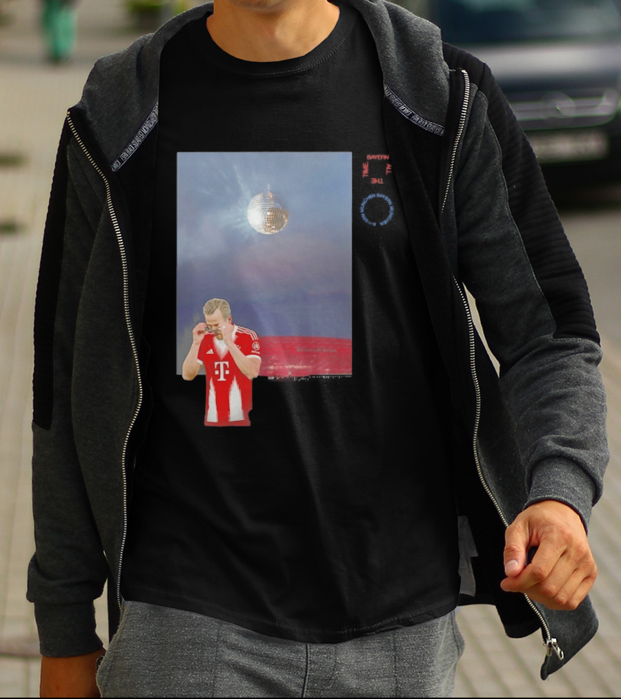 Harry Kane Bayern Munich Disco Ball Football T-Shirt