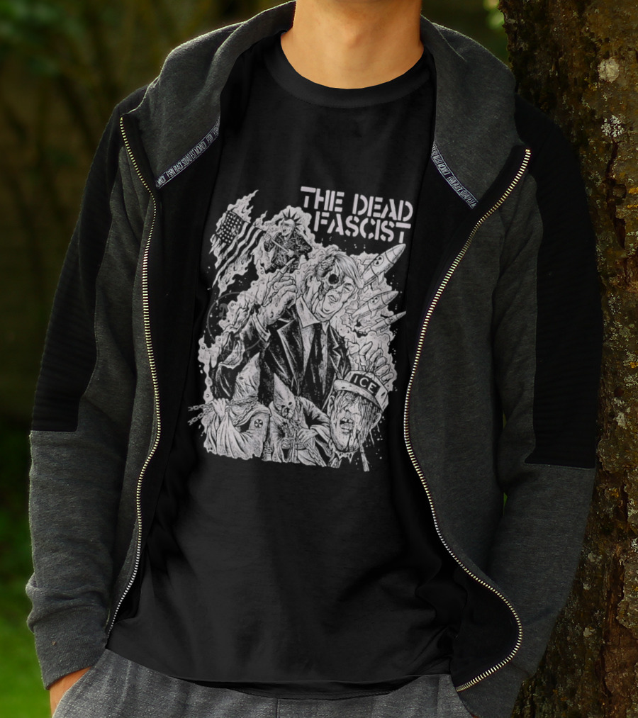 THE DEAD FASCIST ICE Trump Ku Klux Klan Punk Rock T-Shirt