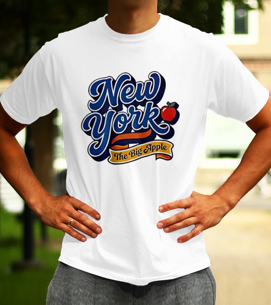 New York The Big Apple Classic Red Apple T-Shirt
