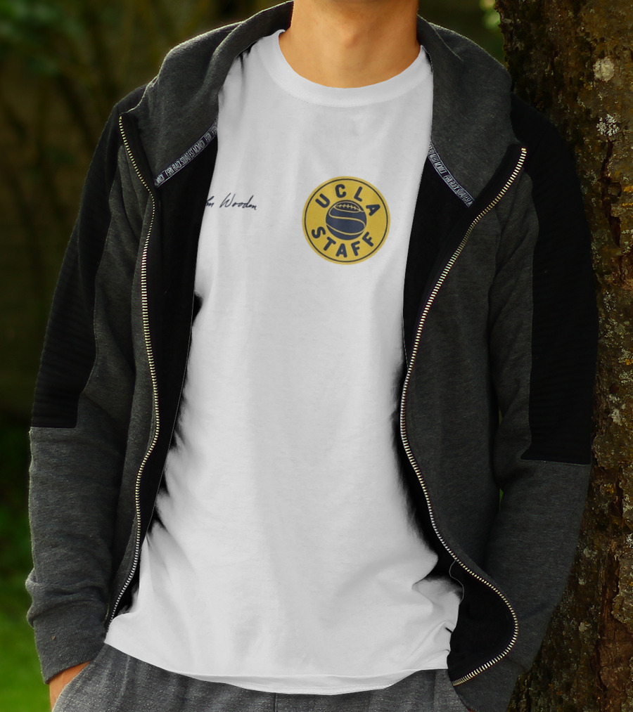 UCLA Staff Basketball John Wooden T-Shirt