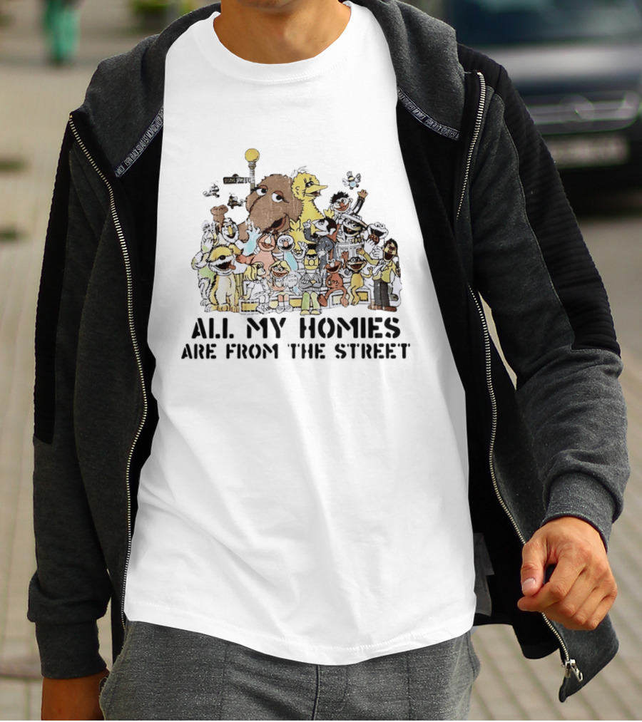 Sesame Street Homies Characters Group T-Shirt
