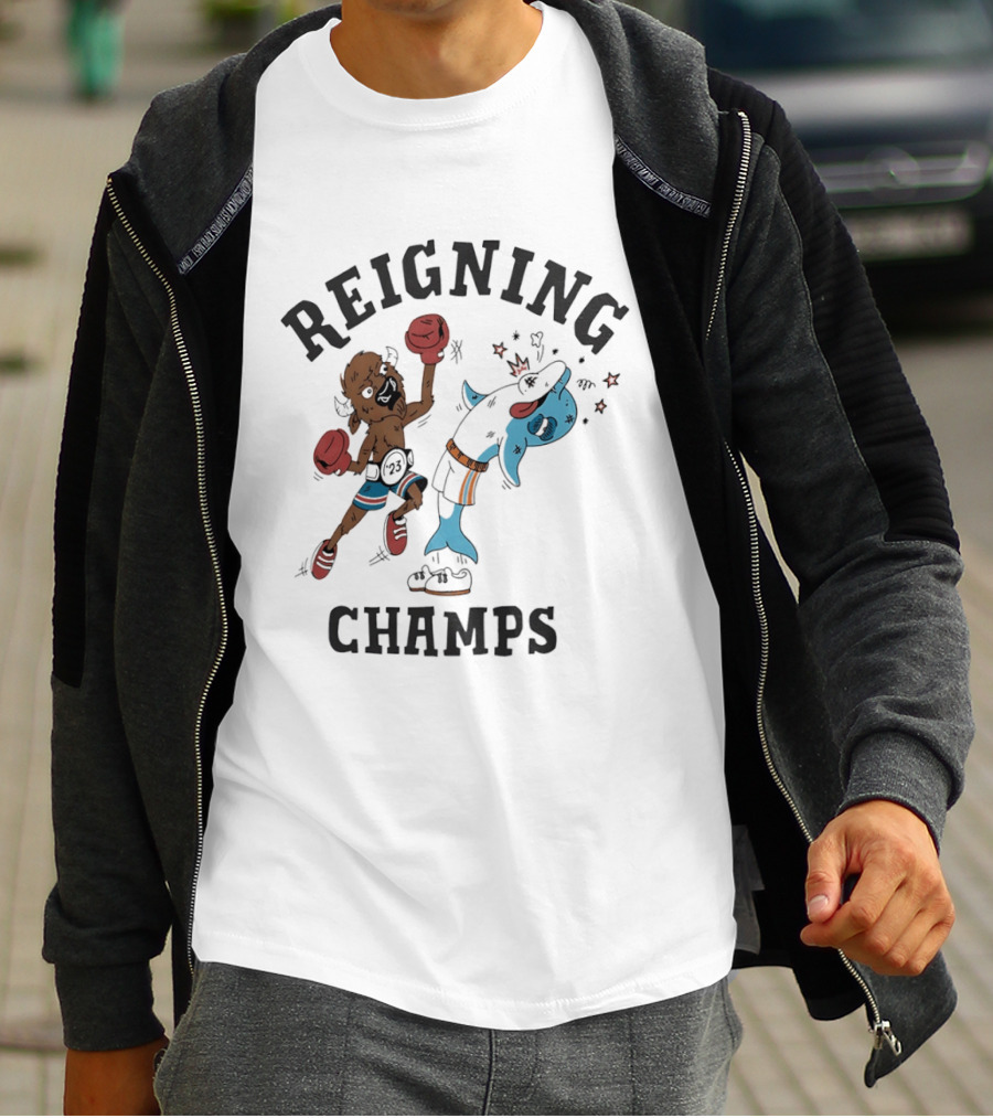 Reigning Champs Buffalo Vs Miami Boxing Showdown T-Shirt